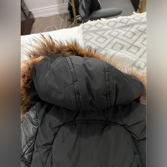 RUDSAK jacket with leather sleeves and fur - Xs - Picture 7 of 7